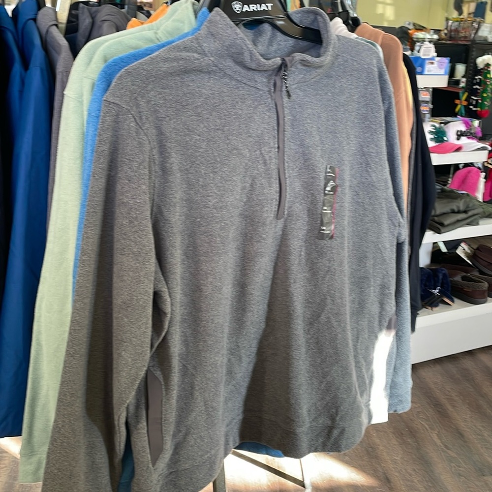 Quarter zip grey sweatshirt